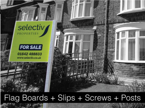 Flag Boards + Slips + Screws + Posts